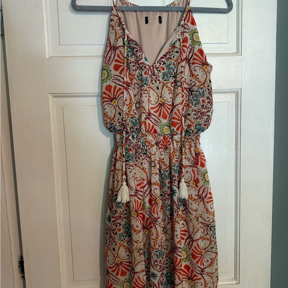 Floral Sleeveless Dress - Multicolor